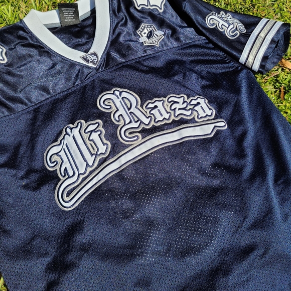 virgin mary in a raiders jersey